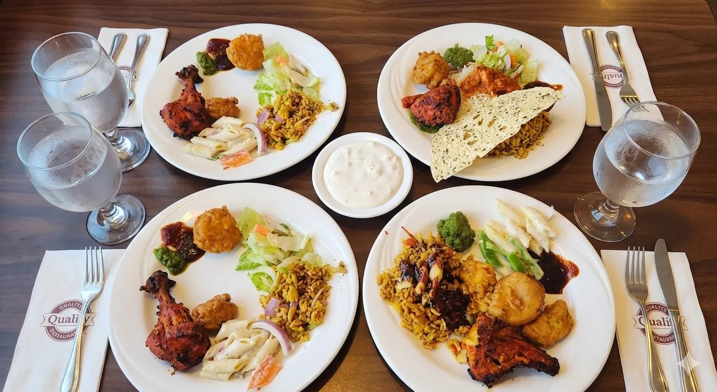 Ivory Restaurant interior in downtown Winnipeg - authentic Indian dining